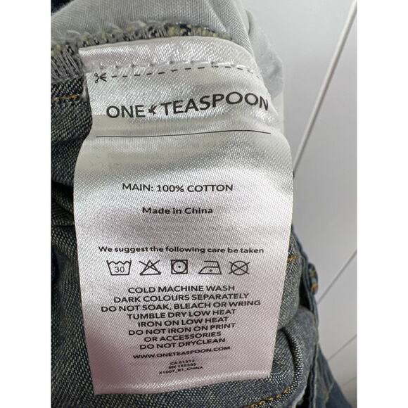 One Teaspoon Cargo Motion Jeans in Used Blue Size 25 NWT - Picture 10 of 10